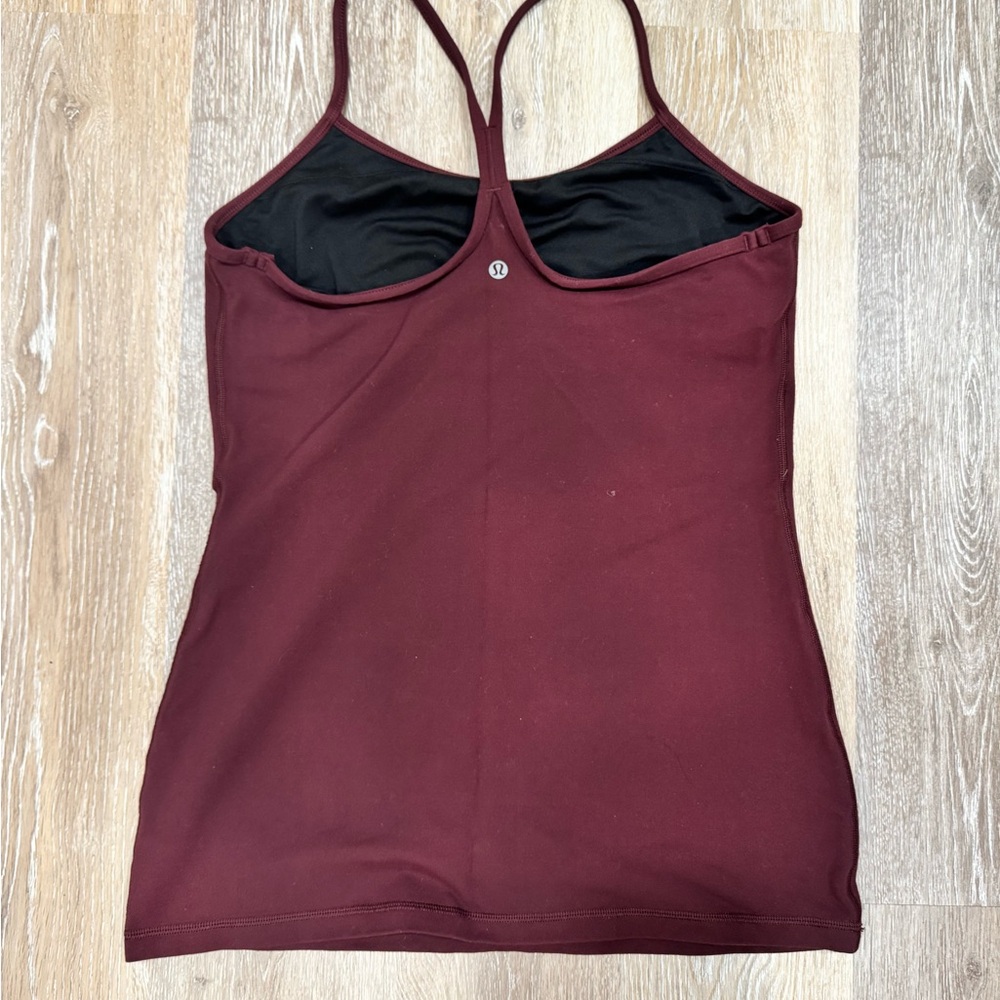 Lululemon Maroon Y Back Tank - Picture 2 of 2